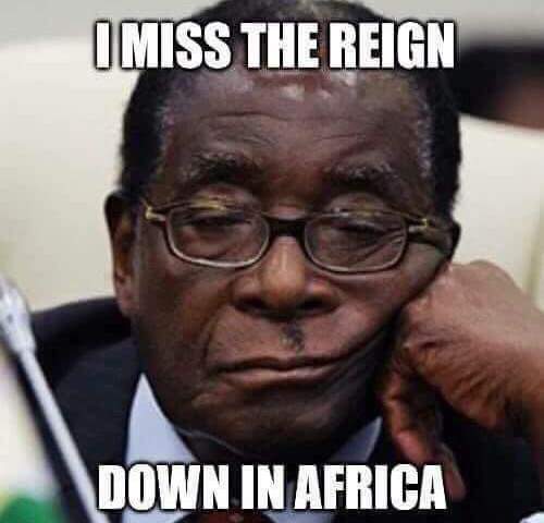 i miss the reign down in africa