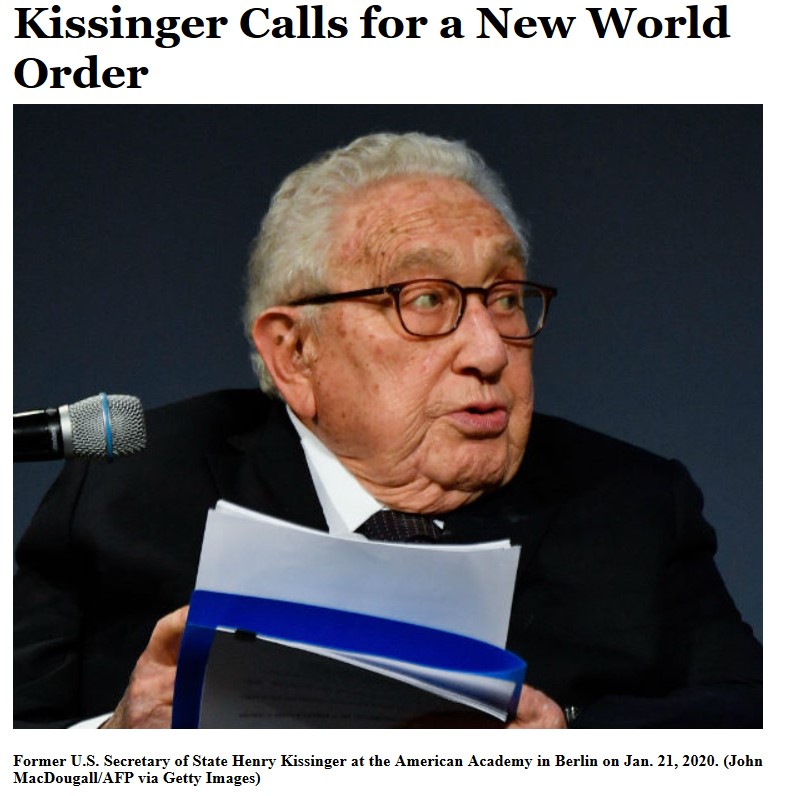 Kissinger New World Order