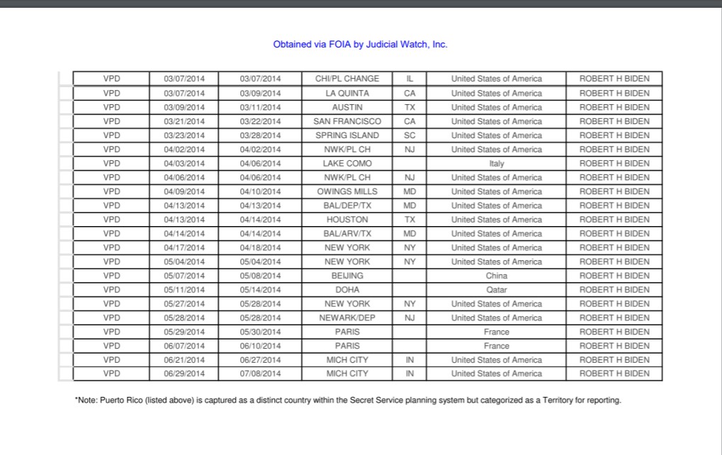 Hunter Biden Flight Logs